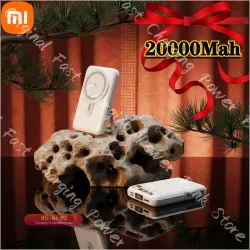 Xiaomi 20000mAh PD20W Магнитный Power Bank Быстрая зарядка 22.5W, встроенный кабель, подставка