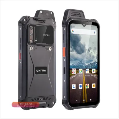 Смартфон UNIWA W999 ATEX взрывозащищенный, противоударный, IP68, Android 13, 8GB+128GB, 5000mAh, Walkie Talkie PTT, NFC