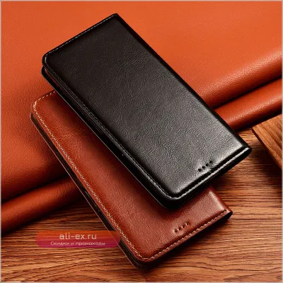 Чехол-книжка из натуральной кожи Crazy Horse для Ulefone Armor Mini 20 20T 13 14 15 16 17 18 18T Pro