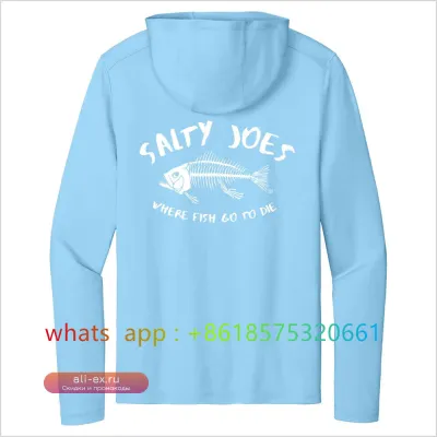Футболка с длинным рукавом Salty Joe's для рыбалки и активного отдыха с защитой от УФ