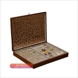 Шкатулка для хранения серег и колец - деревянная, изысканная, свадебный подарок