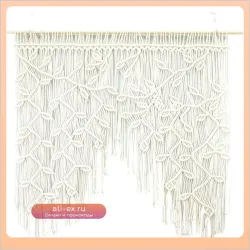 Декоративные шторы из листьев для дверей, арок, свадеб, домов, окон – ручная работа из хлопкового шпагата