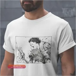 Футболка Akira Tetsuo с отрываемой рукой из 100% хлопка