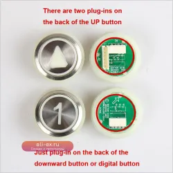 Кнопка лифта KDS50 KDS300 из нержавеющей стали с цифровой стрелкой, шрифтом Брайля, глянцевая BT236