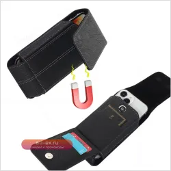 Чехол-кобура из натуральной кожи с клипсой и магнитным клапаном для Honor 400 Smart 5G Ultra 200 300 400 Pro