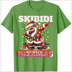 Футболка Rizzmas "Смешной Санта" от Gen Alpha для мужчин