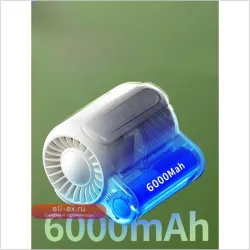 Портативный USB-кондиционер с клипсой на пояс - тихий, электрический вентилятор