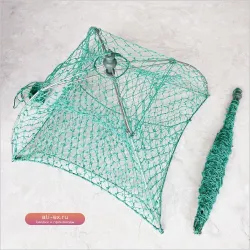 Портативная складная ловушка-сачок для крабов, раков и лобстеров