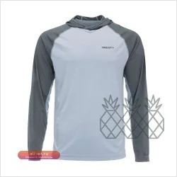 Мужская футболка-худи для рыбалки с защитой от УФ-лучей