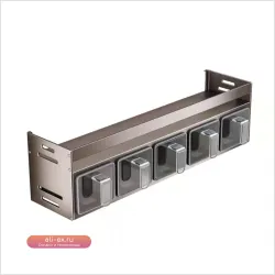 Многофункциональный настенный стеллаж для специй и приправ без сверления