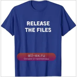 Футболка с принтом "Release The Files" – Y2k Streetwear