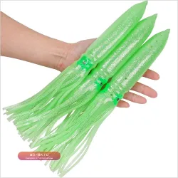 3 шт. светящиеся приманки кальмары для троллинга, пластиковая наживка для морской рыбалки, 30 см, 56 г