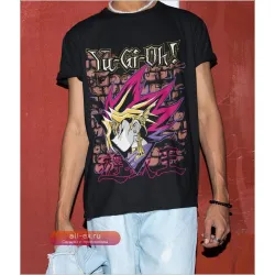 Футболка унисекс "Anime Duel King" черная