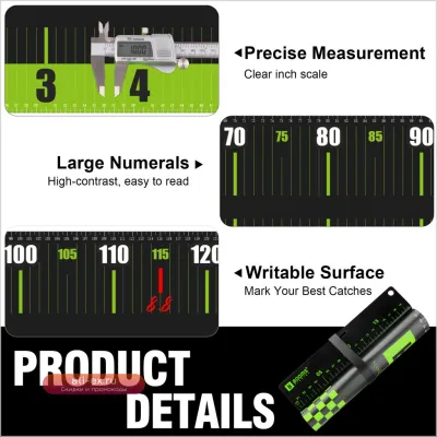 Водонепроницаемая линейка для измерения рыбы Booms Fishing 150 см с доской