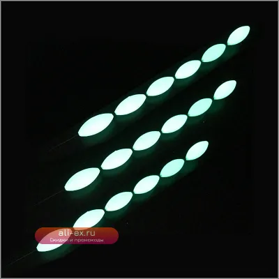 Светящиеся поплавки для ночной рыбалки 30 шт. (светящиеся семизвездочные поплавки, светящиеся бобберы, аксессуары для рыбалки в ночное время)