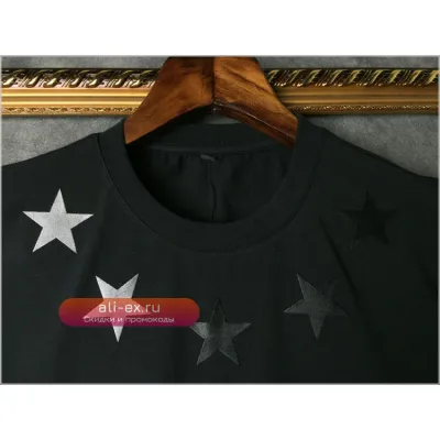 Футболка с принтом "Пятиконечная звезда" для подростка, лето 2025