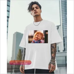 Футболка "Чаки с кровавым лицом" — Хэллоуин, Хоррор, Подарок, Юмор