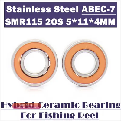 Шарикоподшипник гибридный SMR115C 5x11x4 ABEC-7 из нержавеющей стали (2 шт.)