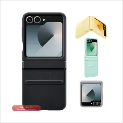 Чехол из эко-кожи для Samsung Z Flip6 - Роскошный минимализм, тонкий, защищенный от царапин и влаги