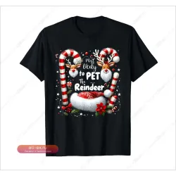 Футболка "Скорее всего, поглажу оленя" – парная рождественская пижама