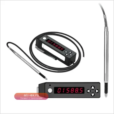 Индуктивный датчик перемещения типа "перо" с микромером, сигнализацией превышения и выходом RS485/аналоговое напряжение для ПЛК