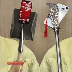 Чехол для iPhone 17/16/15/14/13/12 Pro Max с 3D имитацией полумесяца — Забавный креативный защитный чехол