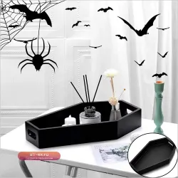 Поднос "Черный гроб" в готическом стиле для декора дома и хранения.