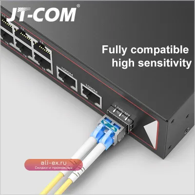 10G SFP+ одномодовый LC модуль 2-80 км, 1310 нм, совместим с Cisco/Mikrotik/Huawei