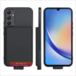 Зарядный чехол-аккумулятор 5000mAh для Samsung A34 5G с беспроводной зарядкой