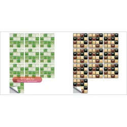 Водостойкие самоклеящиеся виниловые панели 10 шт. с защитой от плесени для арендуемых домов и DIY декора