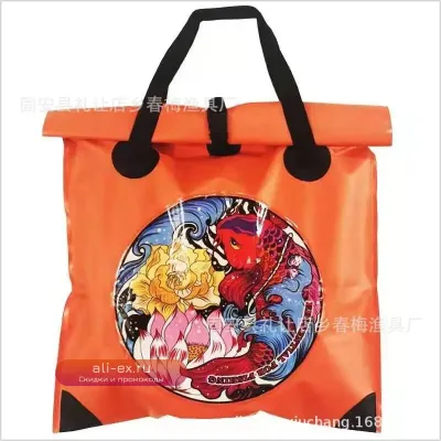 Ведро-сумка для живой рыбы с водонепроницаемой дышащей сеткой