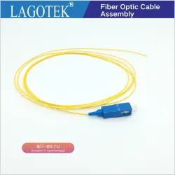 SC UPC Fiber Optic Pigtail Simplex 0,9 мм, одномодовый, 1 м