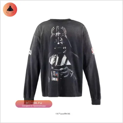 Футболка Saint Planet Letters Vintage Printed T-shirt 25SS Destruction