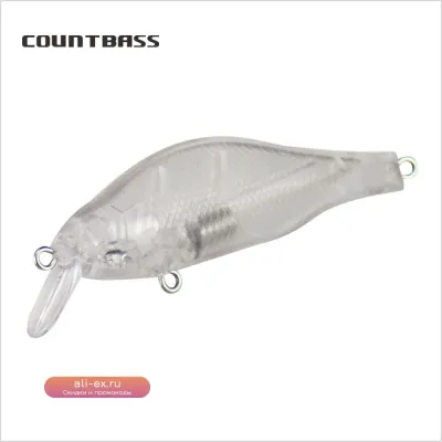 Countbass 10 шт. Заготовки для воблеров Minnow 70 мм, 7.8 г, плавающие, без окраски, с магнитным весом