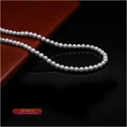 Натуральный пресноводный серый круглый жемчуг 5-6 мм для изготовления украшений (36 см)