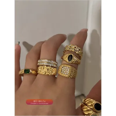 Титановое кольцо AAA Zircon в стиле панк для женщин, дизайнерское, клубное, коктейльное, вечернее, потрясающий подарок, трендовое бохо, корейское, японское