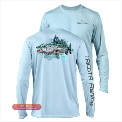 Мужская футболка для рыбалки с длинным рукавом и защитой от УФ-лучей с вашим логотипом