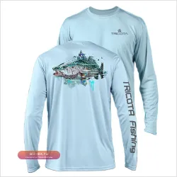 Мужская футболка для рыбалки с длинным рукавом и защитой от УФ-лучей с вашим логотипом
