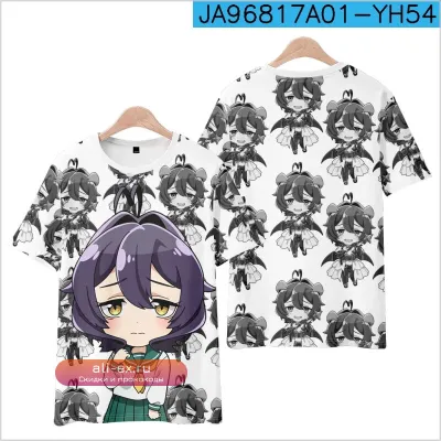 Футболка с 3D принтом "Gushing Over Magical Girls" унисекс