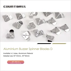 Шумовое лезвие Countbass 50 шт. для спиннинговой приманки, алюминий, компоненты для самодельных воблеров