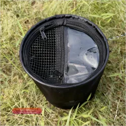 Складное Рыболовное Ведро 4л с Шнурком для Прикормки, Контейнер для лодки, каяка, кемпинга, морской рыбалки