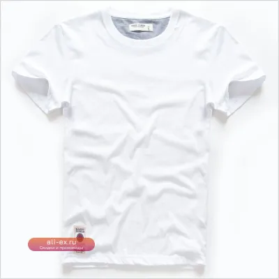 Футболка мужская с коротким рукавом из хлопка/полиэстера с классическим принтом