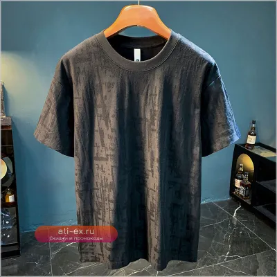 Футболка мужская из премиального хлопка, летняя новинка 2025