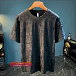 Футболка мужская из премиального хлопка, летняя новинка 2025