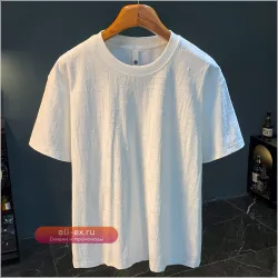 Футболка мужская из премиального хлопка, летняя новинка 2025