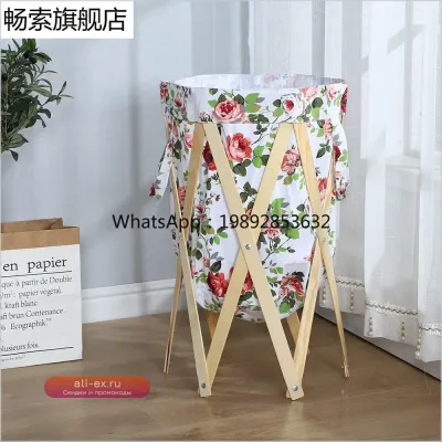 Складная корзина для белья настенная для грязной одежды