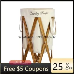 Складная корзина для белья настенная для грязной одежды