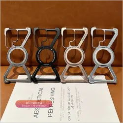 Ударопрочный противоударный чехол-подставка с Magsafe для Samsung Galaxy S23 S24 S25 Ultra, алюминиевый сплав, безрамный, металл