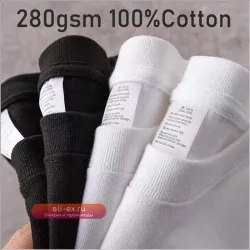 Футболка CAAYU мужская хлопковая 280 гсм с коротким рукавом однотонная