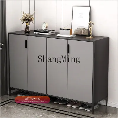 Шкаф для обуви CL для прихожей, Простой современный шкаф-консоль, Вместительная популярная обувница в коридор